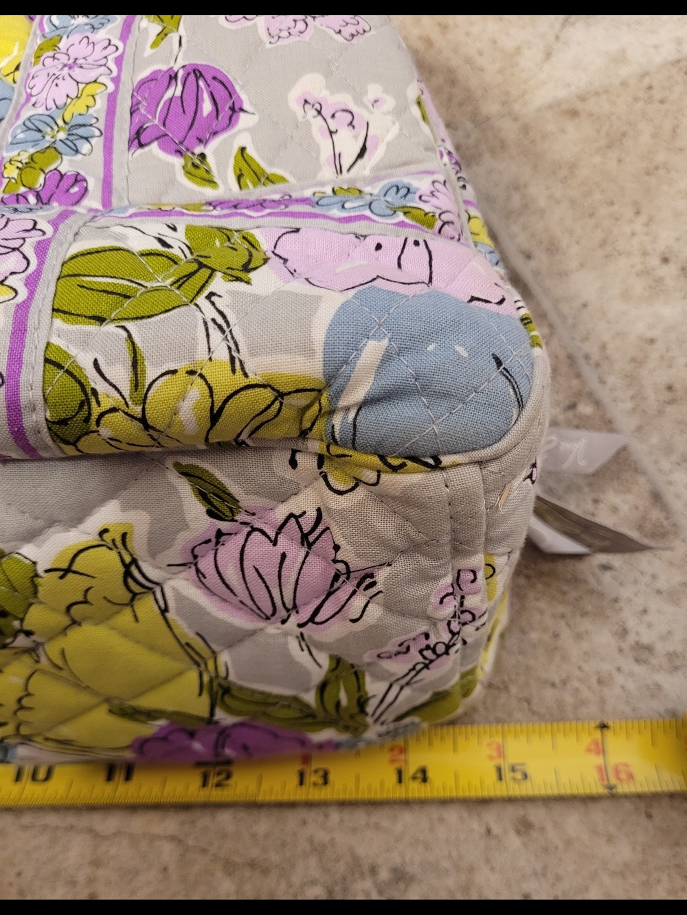 Vera Bradley Retired Pattern "Watercolor" Floral Pattern Tote - Picture 4 of 7